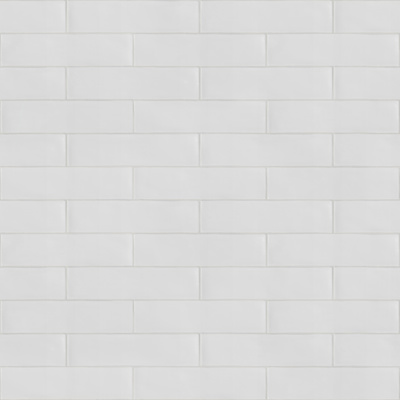 BETONBRICK WALL WHITE GLOSSY 7,5X30